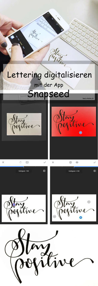 Tutorial: Lettering mit Snapseed digitalisieren