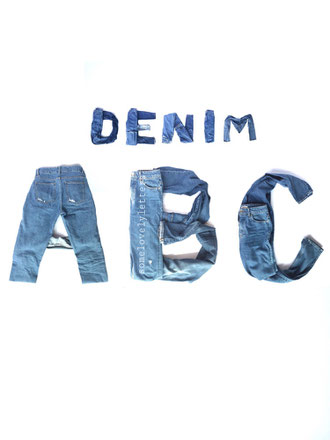 Letter Lovers somelovelyletters - Denim ABC aus Jeanshosen
