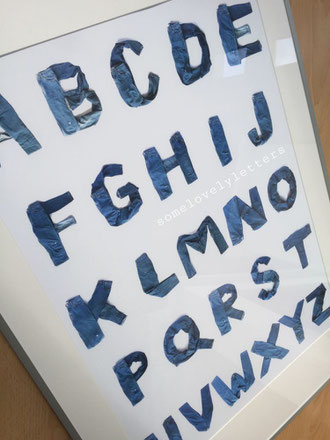 Letter Lovers somelovelyletters - Lettering mit Jeans