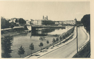 Vilnius. Upė ir Neries krantinė (1954m.) / Vilnius. The riverside of Neris (1954)