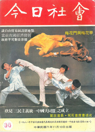 1982, copertina di una rivista di Taiwan in cui fu pubblicato un articolo sulla Meihuamen