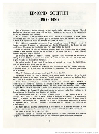 Biographie parue dans le N° 113 des Cahiers de l'Iroise en mars 1981.
