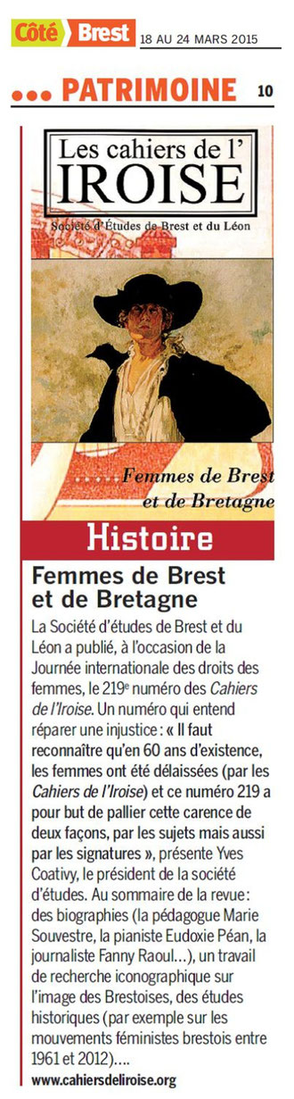 Côté Brest, du 18 au 24 mars 2015