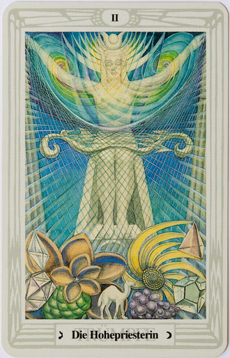 Tarot-Karte die Hohepriesterin, begleitend zum Text aus "Tarot – Spiegel deiner Bestimmung"