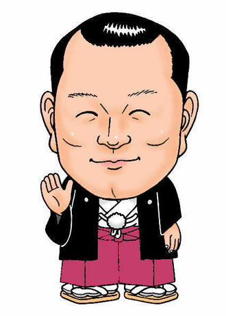 髪がフサフサの頃の似顔絵です