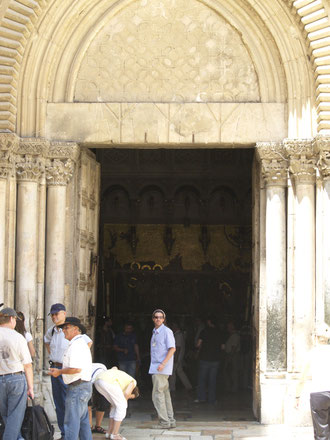 Entrée du Saint-Sépulcre, Jérusalem