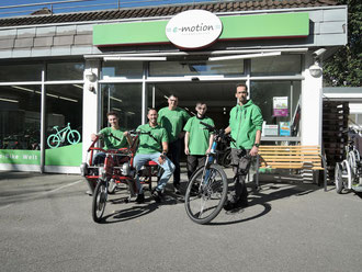 Die e-motion e-Bike Experten in der e-motion e-Bike Welt in Stuttgart