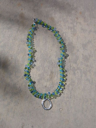 Blue and Green Teardrop - Sold.