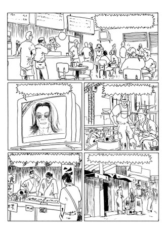 Perro : Noir et blanc page 1 : "Un certain jeudi 25 juin"