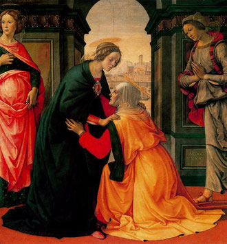 La Visitación. Doménico Ghirlandaio. 1491. Museo del Louvre