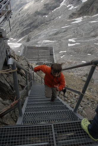 ... et on monte l'escalier du Promontoire, le plus rapidement possible... attention au chrono !