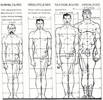 dibujo de referencia de la figura humana