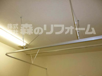 松戸市　病院用カーテンレール取付