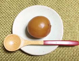 梅サワーの梅の実