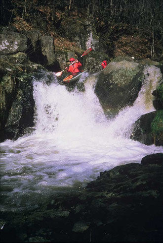 André Vieille dans la deuxième chute