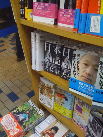 新宿本店では、こちらでも展開中。『何もしないで生きていらんねぇ』ECDの最新刊との並びが意味深。