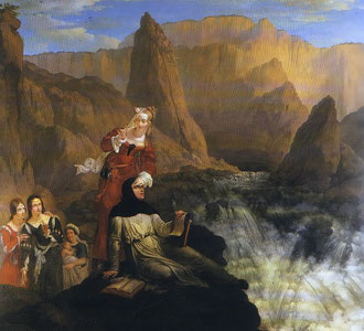 Laure et Pétrarque à la Fontaine de Vaucluse, Philippe-Jacques Van Brée, Musée des Beaux-Arts de Rennes