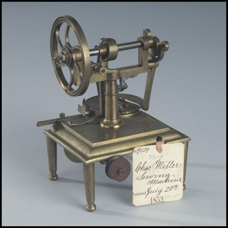 1852 Charles Miller's Patent Model