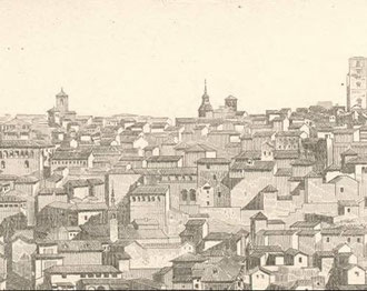Detalle Lamina Vista de Toledo desde el sudeste