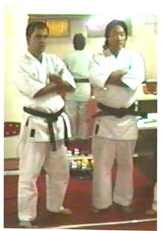 Shihan Francesco Cuzzocrea con Shihan Tatsuto Sadanobu 1992