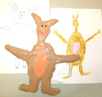 Kurs: Osterhase aus Ton