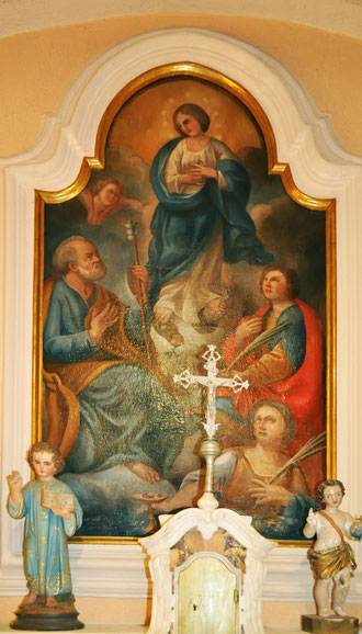 Guargualè - Eglise Saint Sauveur - L'Immaculée Conception, St Joseph, St Cyr et Ste Lucie XIXè