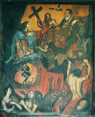 Gavignano - Eglise de l'Annonciation - Les Ames du Purgatoire d'après Domenico Piola