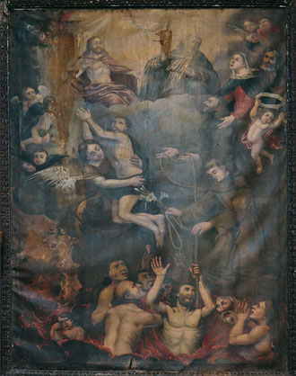 Olmeta di Capi Corsu - Eglise St Césaire - Les Ames du Purgatoire De Santis (d'après Badarocco)