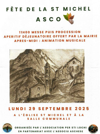 Affiche pour la Saint-Michel 2025 - Illustration Daniel Alexandre-Guerrini