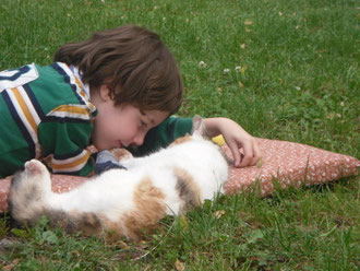 Elijah and his cat