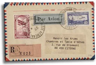 Manoir les Arums Par avion mail