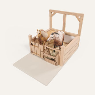 Pferdebox für Modellpferde – handgefertigt – passend für Schleich® Pferde