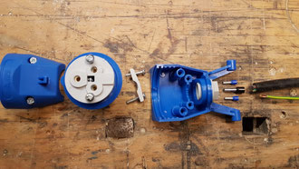 Schema Anschluss 230V-Input-Dose