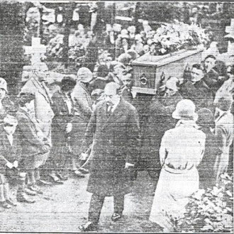 The funeral at St. Mary's (Birmingham libraries newscuttings collection)