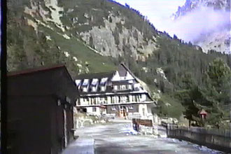 Hotel und Restaurant am Popradské Pleso  im Oktober 1992