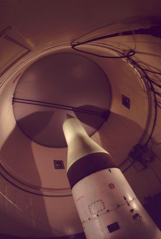 Inside an LGM-30F Minuteman II silo; Ellsworth AFB, South Dakota.