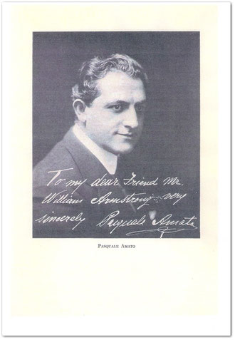 Foto dedicata da Pasquale Amato all'autore del libro William Armstrong