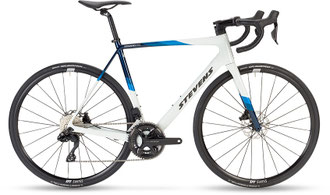 Rennrad Stevens Izoard, Rahmen weiß-blau