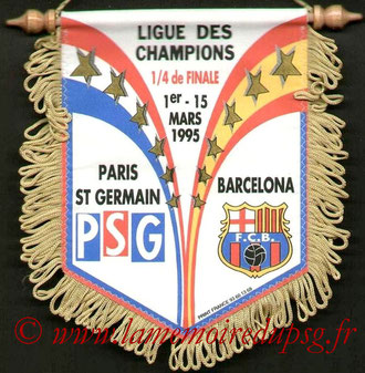 Fanion  PSG-FC Barcelone  1994-95