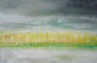 Maisfeld, Öl auf Leinwand, 80 x 120 cm