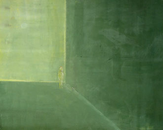 Kindheit grün, Öl auf Leinwand, 80 x 120 cam