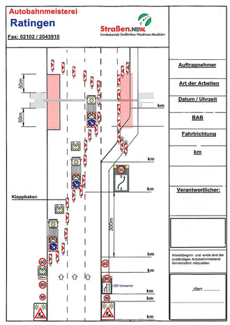 Tagessperrung Autobahn