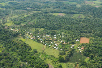 vue aérienne de la finca Sonador
