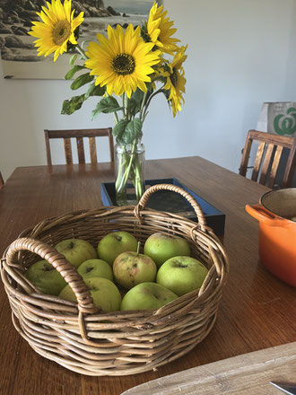 Homegrown Bramley Apples.