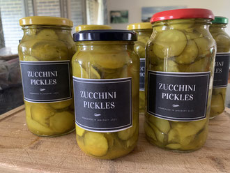 Apple Cider Zucchini Pickles Recipe