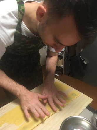 手打ちパスタ作り