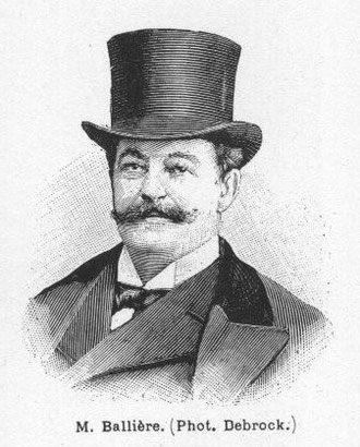 Achille Ballière, portrait gravé extrait du journal L'Illustration (1899)