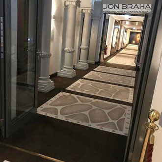 Teppichböden verlegt in Hotel