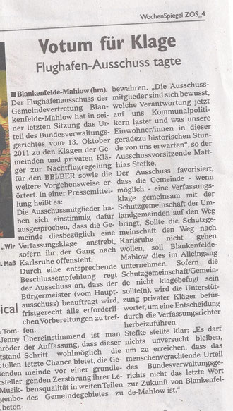 Wochenspiegel 23.11.2011
