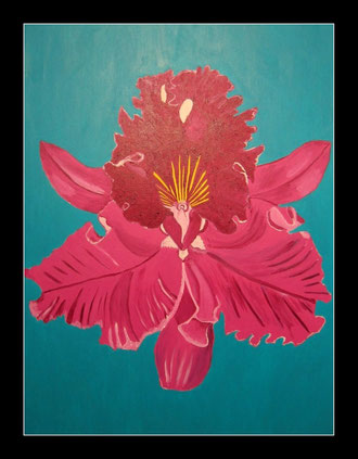 Orchidee in Öl